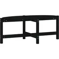 Syfax Mesa de centro de madera maciza de pino 118x63x45 cm