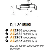 Azzardo Lámpara de pared, 4000K, compatible con sistema Dali, modelo AZ2789, marca