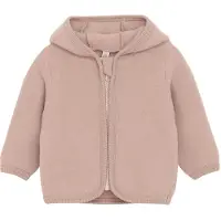 Huttelihut - Baby's Jacket Bear Ears Wool Fleece - Chaqueta de merino size 80, beige