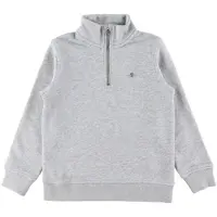 Gant Teen Unisex Shield Half Zip Sweatshirt Light Grey Melange Talla: 134/140 | Chalecos Outlet | kids | Gris