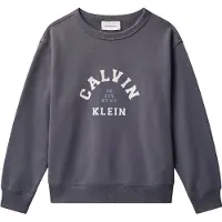 Calvin Klein Boys Varsity Cn Sweatshirt Coal Talla: 8Y | Chalecos Outlet | kids
