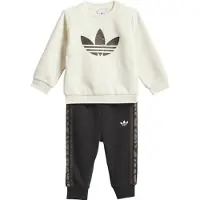 Adidas adidasCONJUNTO HOLGADO DE CUELLO REDONDO 104 Cream White / Night Brown Niño