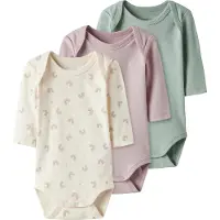Name it Pijama entero/body ecru / mostaza / caña / altrosa