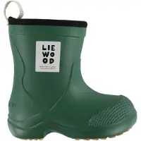 Liewood Botas de lluvia 'Aston' esmeralda / negro / blanco
