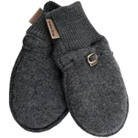 Mikk-Line - Kid's Wool Mittens - Guantes size 50/56, gris/negro