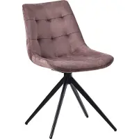 CLP Silla de comedor Merna - terciopelo - Gris oscuro