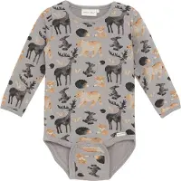 Minymo - Kid's Body L/S AOP Sweat - Ropa interior de diario size 62, gris
