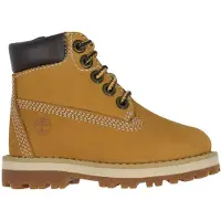 Timberland unisex para niños. TB0A28VM2311 Botas de piel con cordones Courma amarillo (23), Plano, Cremallera, Casual, moda infantil, Timber