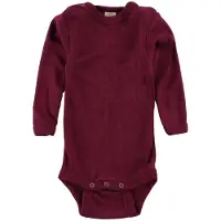 Engel - Baby Bodysuit Long Sleeve with Press Studs on Shoulder - Ropa interior merino size 98/104, morado