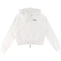 FILA Baalberge Cropped Hoody Bright White Talla: S | Sudaderas con Capucha Outlet | Mujer | Blanco