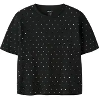 Name it Camiseta 'NKFRuaja' negro / blanco