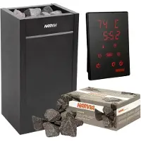 Harvia Set de sauna que incluye: horno Virta de 9.0 kW y panel de control Xenio Cx170, con 50 kg de piedras