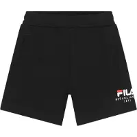 FILA Benna Regular Logo Sweat Shorts Black Talla: 110/116 | Pantalones Outlet | Unisex | Negro