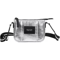 Marc Jacobs para niña. W60836 Bandolera metálica plateado (OSFA), Plata, Casual, Poliuretano, moda infantil, outlet 2026.