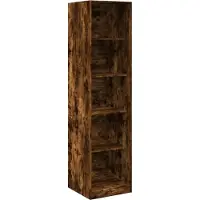 Syfax Armario de madera de ingeniería roble ahumado 50x50x200 cm