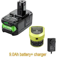 StarTech.com Batería de repuesto de 18V para Ryobi One+, 9,0Ah, tecnología Li-Ion 21700, carcasa rosa, compatible con los modelos P108/P104/P107