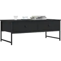 Prolenta Maison Exclusive - Mesa de centro negra, 101x49x39,5 cm, fabricada en material de madera