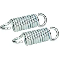 KOTARBAU 2 x Resortes de Columpio, Resorte de Hamaca, Resorte para Colgar 7 mm, Resorte de Acero galvanizado, oscilante, Resortes para hamacas, Columpios, sillas de porches, Ganchos de suspensión, 2