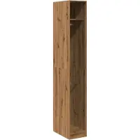 Syfax Armario de madera de ingeniería roble artesanal 30x50x200 cm