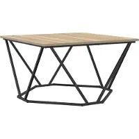 Syfax Mesa de Café Roble Sonoma 80 x 80 x 45 cm