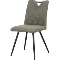 HowHomely | Sillones tapizados DALIA - Ergonómicos - Beige oscuro - Diseño moderno y elegante, patas de metal, sillones para el salón