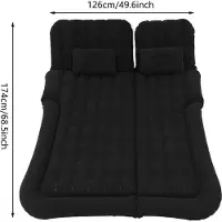 StarTech.com Colchón inflable tipo SUV - Colchón para coche - Cama para camping - Capacidad de carga de 300 kg - Fabricado en PVC flocado - Bomba eléctrica de 12V y 75W - Color negro