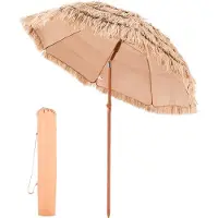 StarTech.com Parasol de paja - Parasol de 2 metros - Parasol hawaiano - Parasol para jardín y para mercados