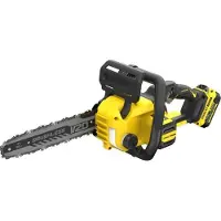 Stanley Sierra de cadena eléctrica a batería, Fatmax SFMCCS730M1-QW, 18V, 30cm, motor sin escobillas, incluye batería de 4Ah y cargador