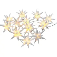 Spetebo 1.05 Guirnalda de luces con 12 estrellas LED (12 cm) - Para uso en interiores y exteriores