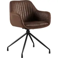 CLP Silla de comedor Welby Vintage, color marrón claro