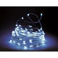 Spetebo Guirnalda de luces con cable, 160 LEDs, luz blanca fría, para interior y exterior - AX9720730