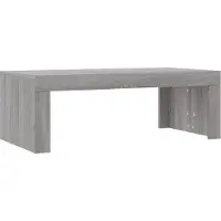 Syfax Mesa de centro madera de ingeniería gris Sonoma 102x50x36 cm