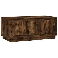 Syfax Mesa de centro madera contrachapada roble ahumado 102x50x44 cm