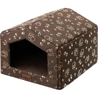 Doggy Caseta para perros para interior con cojín - 55x59 cm - Caseta suave para perros fabricada en tejido Oxford, resistente al agua, ligera y compacta. |