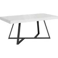 Ityhome - Mesa auxiliar para ropa de cama, 200/304 x 90 cm, modelo Booster, estructura en blanco, patas en gris antracita