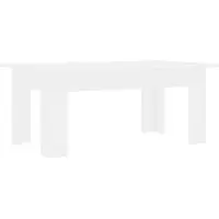Syfax Mesa de centro madera contrachapada blanco 100x60x42 cm