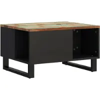 Syfax Mesa de centro de madera maciza reciclada 60x50x35 cm