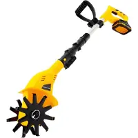 StarTech.com Fresadora de jardín a batería - Cultivador de suelo y eliminador de malezas - 20V 2.0Ah Li-Ion - 250 RPM - ABS y acero al manganeso - Color dorado