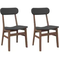 Syfax Sillas de comedor con cojines 2 uds madera maciza marrón caucho