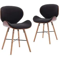 vidaXL : Sillas de comedor, tapizadas en cuero sintético, estilo "shabby chic", 2 unidades, color