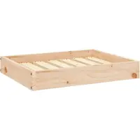 Syfax Cama para perros madera maciza de pino 61,5x49x9 cm