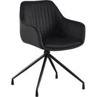 CLP Silla de comedor Welby, tapizada en terciopelo, color gris oscuro