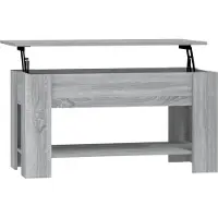 Syfax Mesa de centro madera de ingeniería gris Sonoma 101x49x52 cm