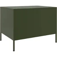 Syfax Mesa de centro acero verde oliva 68x50x50,5 cm