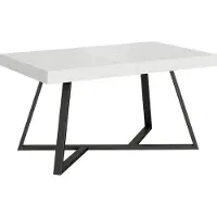 Ityhome - Mesa auxiliar extensible, 140/400 x 90 cm, modelo Booster, estructura en blanco, patas en gris antracita