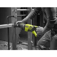 Ryobi Sierra de calar de 1200W, 3000 golpes por minuto, corte de madera de 200 mm, con sistema antivibraciones, modelo RRS1200-K, incluye 3 hojas de sierra y maletín