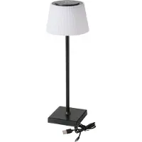 Spetebo Lámpara de mesa LED con batería, modelo Touch XL, de aproximadamente 38x13 cm, con 3 tonos de luz blanca ajustables, fabricada en metal con pantalla texturizada
