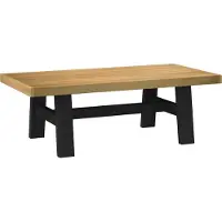 Syfax Mesa de centro NOAIN patas en A madera maciza pino 120x60x40 cm