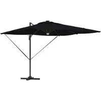 Syfax Parasol Roma Negro 286 x 284 x 270 cm Aluminio y poliéster