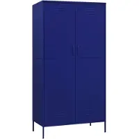 Syfax Armario de acero azul oscuro 90x50x180 cm